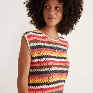 Marine Layer Multicolor Crochet Tank, size medium